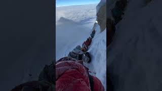 Climbers are approaching the summit of Manaslu lakpamountaineeringg [upl. by Kielty]