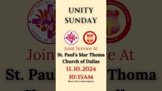 November 10th 2024  Unity Sunday [upl. by Erdrich]