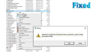 How to fix GTA 5 Unable to locate the Rockstar Games Launcher please verify your game data [upl. by Teirrah609]