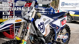 The 2024 KTM HUSQVARNA GASGAS  First look TBI  RAW [upl. by Arrahs]