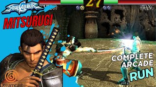 Dreamcast Soul Calibur  Mitsurugi Arcade Run  Classic WeaponBased Fighting Action [upl. by Nauqas]