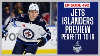 Winnipeg Jets vs New York Islanders preview Cole Perfetti to injured reserve trade deadline [upl. by Gemmell730]