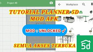 Tutorial Planner 5D Mod Apk  Semua Akses Terbuka [upl. by Atiuqa]