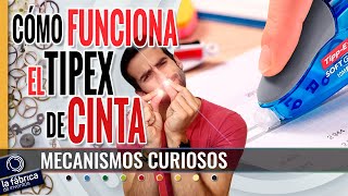 Cómo funciona el Tipex de cinta⚪  Mecanismos curiosos del día a día [upl. by Aikan148]