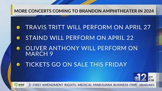 More concerts coming to Brandon Amphitheater in 2024 [upl. by Morty183]