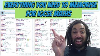 EVERYTHING you need to MEMORISE for your Edexcel iGCSE Maths exam [upl. by Hugon]