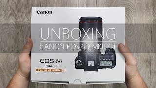 Unboxing  Canon EOS 6D MK II KIT Esp [upl. by Noillimaxam]