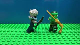 Ninjago Lloyd Vs Cinder Differently animated to the cartoon To see part 2 stay tuned [upl. by Clemmy]