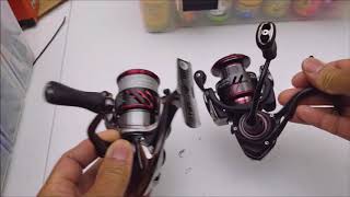 Spinning reel comparison  Shimano stradic ci4 vs Daiwa Ballistic LT [upl. by Nosde]