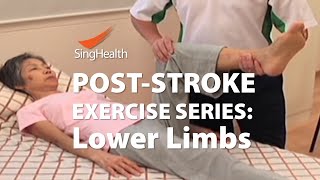 PostStroke Exercises Part 2 Lower Limb [upl. by Delano333]