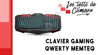 Test dun clavier Qwerty gaming Memteq [upl. by Lasala]