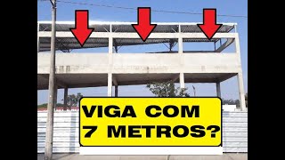 QUAL A FERRAGEM PARA ESTA VIGA 7 METROS QUANTOS PILARES [upl. by Tessler]