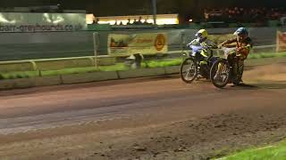 Speedway Rider Leon Flint Flys Up The Inside Birmingham Brummies 1st of April 2024 [upl. by Epoillac]