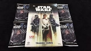 Topps Star Wars Rogue One Series One Hobby Box Unboxing [upl. by Miyasawa218]