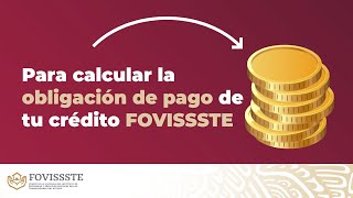 Conoce cómo se determina tu obligación de pago por tu crédito FOVISSSTE [upl. by Lilah]