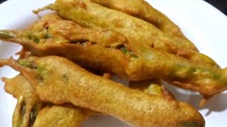 एकदम कुरकुरीत मिर्ची भजी  Mirchi Bhaji  Mirchi Bhaji Recipe  मराठी रेसिपी  Kiti Kitchen [upl. by Parthen]