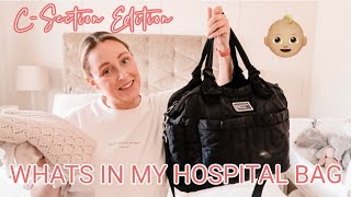 WHATS IN MY HOSPITAL BAG🤰🏼👶🏼C SECTION EDITION  ELECTIVE THIRD C SECTION  Emma Nightingale [upl. by Christianna]