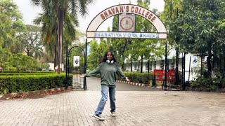 Bhavans College Campus During Monsoon🌧️❤️Shamiya Shaikh [upl. by Nahsad865]