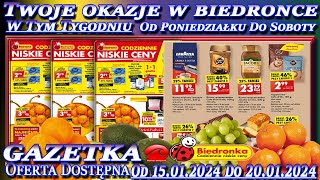 𝐁𝐈𝐄𝐃𝐑𝐎𝐍𝐊𝐀🐞Nowa Gazetka Promocyjna Od poniedziałku 15012024 W Tym Tygodniu Twoje Okazje w Biedronce [upl. by Aryan]