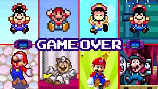 All Mario Game Boy Advance GAME OVER Screens [upl. by Desirea51]