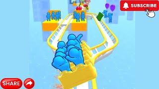 New 📲 🎯 Runner coaster 3D Gameplay Android ios part 1 level 1 12 videogames trending [upl. by Vadim]