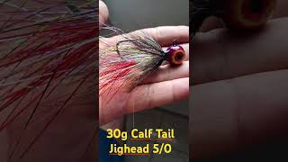 Calf Tail Jighead 30g 50 fishing pesca tucunare pescaesportiva flytying jighead tying viral [upl. by Eiggam]