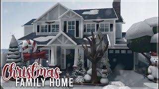 Bloxburg Christmas Family Home  Roblox  House Build [upl. by Annaid903]