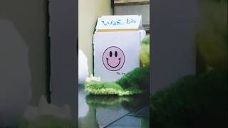 Easy homemade diy waste bin ☺️ did you likeshortsshortvideoshort [upl. by Hurlbut30]