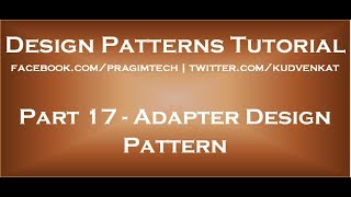 Adapter Design Pattern [upl. by Asirral565]