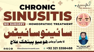 Chronic Sinusitis Homeopathic Treatment Without Surgery With Best Homeopathic Medicines  Doctor381 [upl. by Erhard]