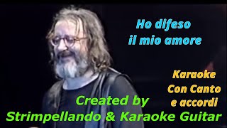 I Nomadi  Ho difeso il mio amore Karaoke Canto e accordi Fair Use [upl. by Ylloh]