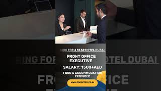 Dubai jobs  Receptionist Jobs  Front Office Execuitve Jobs [upl. by Nivanod739]