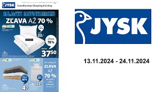 JYSK leták SK  13112024  24112024 [upl. by Ortrud]