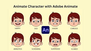 Learn Character Animation from Scratch in Adobe Animate  Adobe Animate Full Course [upl. by Inalel]