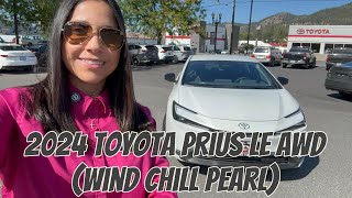 2024 Toyota Prius LE AWD Wind Chill Pearl [upl. by Nigam]