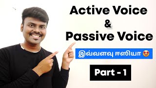 Part 1  Active voice and Passive voice  English Grammar  Spoken English in Tamil [upl. by Oiram]