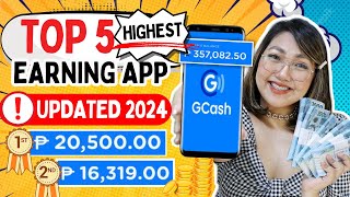 TOP 5 LEGIT AND HIGHEST EARNING APP 2024  I EARNED P20500 IN 1 APP WITH OWN PROOF GCASH amp PAYPAL [upl. by Solram]