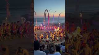 Kecak Balinese Dance Uluwatu Bali travel tourism destination vaccination shorts [upl. by Eniale984]