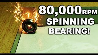 High Speed Bearing Spinning 80000 Rpm [upl. by Llerehs]