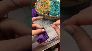 ✨ weaving in ends as you go ✨ knitting knit [upl. by Oruntha]