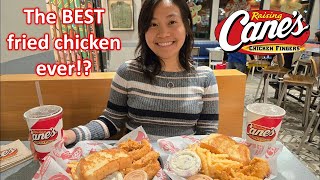 Raising Canes fried chicken BOGO combo box tenders butter bread and MORE [upl. by Proctor]