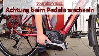 Pedale wechseln beim EBike und Fahrrad [upl. by Raamal]