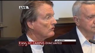 UT press conference on evacuation Part 1 [upl. by Iver]