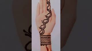 Beautiful mehndi design henna mehandi easy tricks hack shorts youtubeshorts trending [upl. by Idnib]