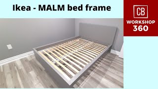 IKEA MALM Bed frame high blackbrown [upl. by Namqul126]