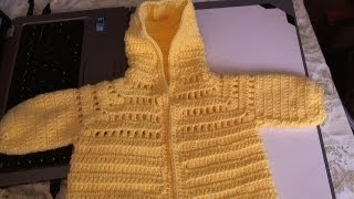 Easy to Crochet Baby Hoodie Sweater  Video 1  Yolanda Soto Lopez [upl. by Christabelle]