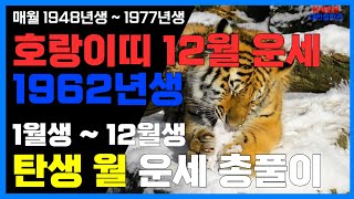 1962년생 12월 호랑이띠운세 12월 대운과 함께하는 성공의 비결 62년호랑이띠12월운세 62년생호랑이띠12월운세 [upl. by Latty]