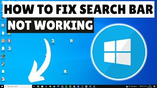 Fix Windows 10 Search Bar Not Working  Cant Type In Windows 10 Search Bar 2024 [upl. by Nauqet554]