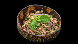 Larb Moo quotSpicy Minced Pork Saladquot [upl. by Ado258]