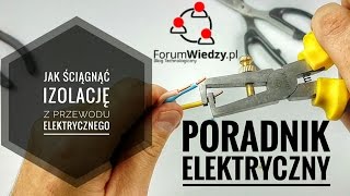 Jak Zdjąć Izolację z Przewodu Elektrycznego  ForumWiedzy [upl. by Katherin]